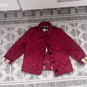 Burberry Quilted Jacket with Red Accents